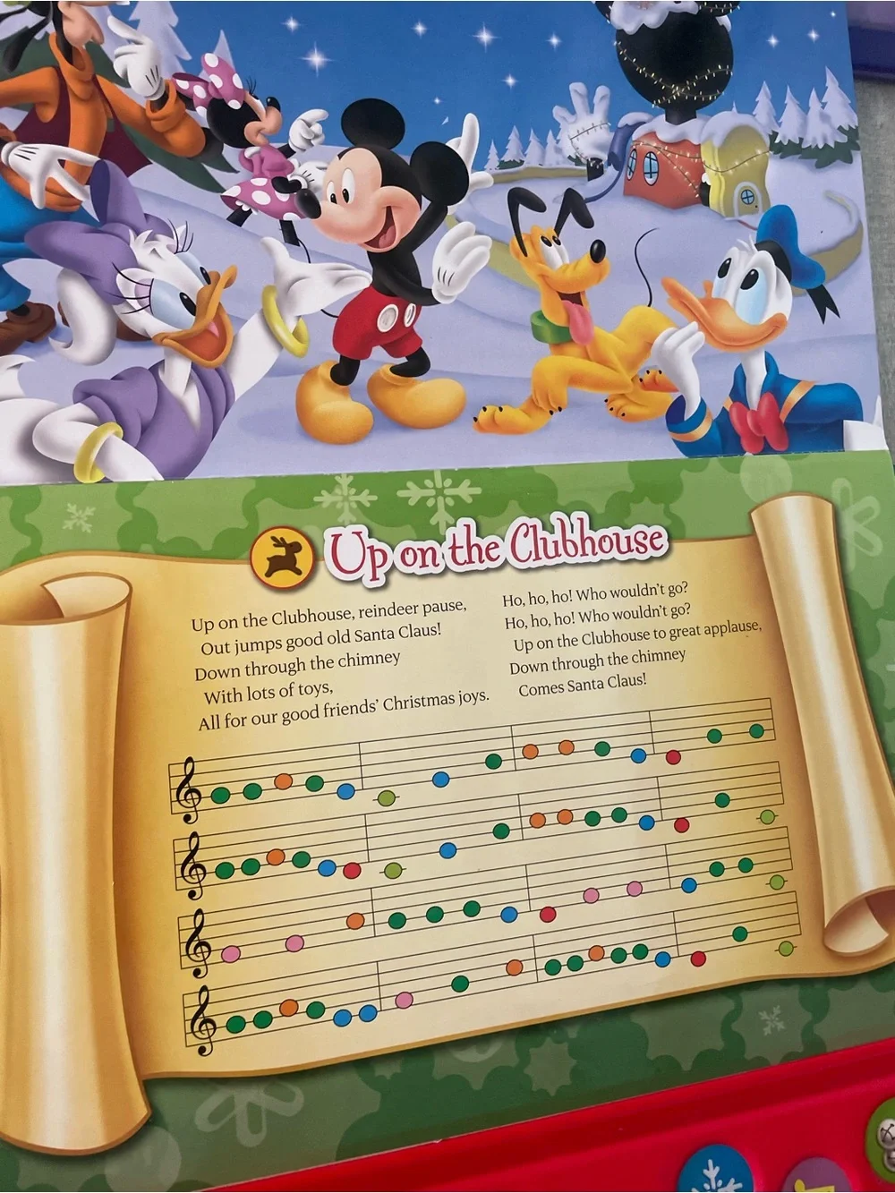 Mickey's Play-Along Christmas Songs Sound Book clubhouse interactive music songs